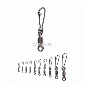 Rolling Swivel-Hooked Snap 2/0 10szt