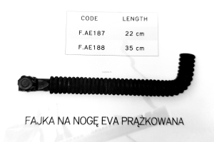 Fajka na nogę EVA prążkowane short 22 cm FIUME