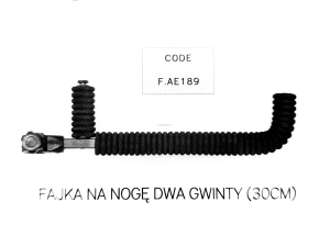 Fajka na nogę EVA prążkowane long 35 cm FIUME